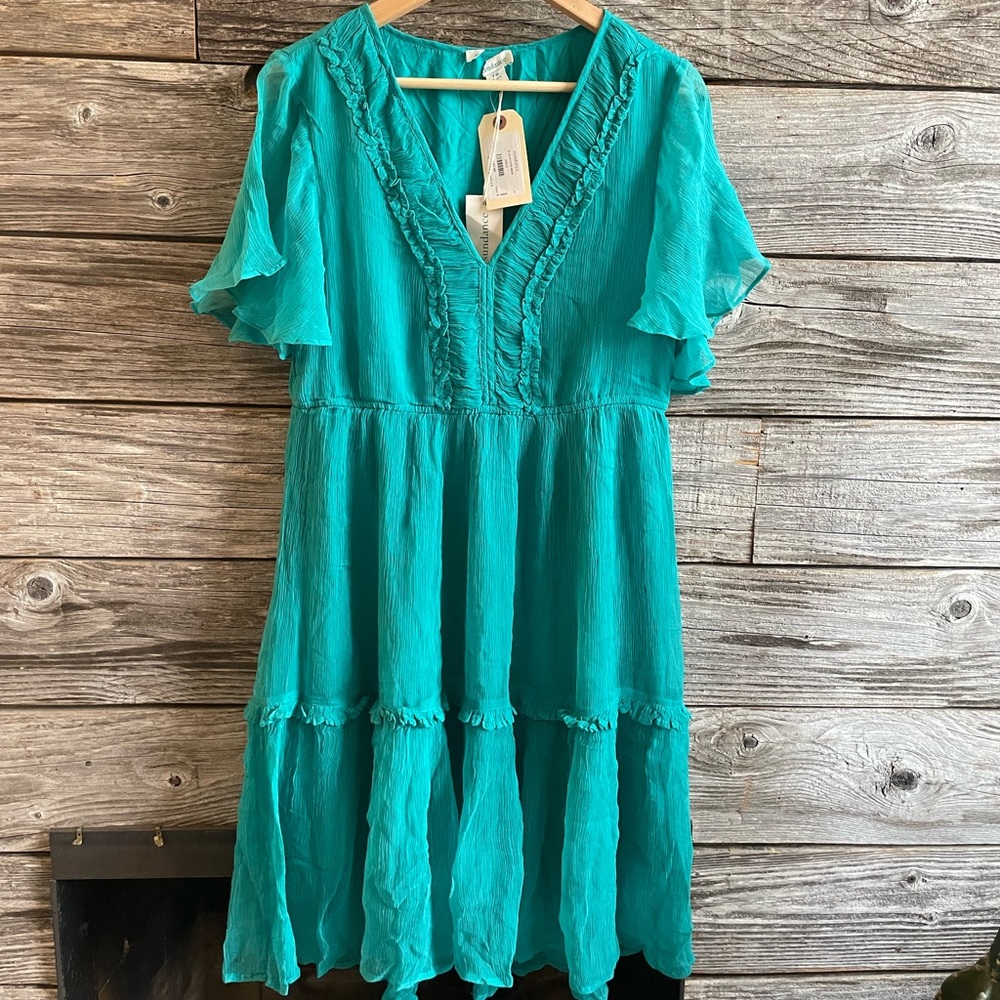 Sundance sea green midi dress